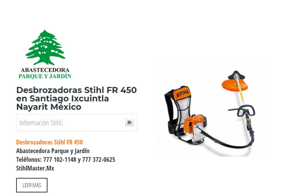 Desbrozadoras Stihl FR 450 en Santiago Ixcuintla Nayarit México
