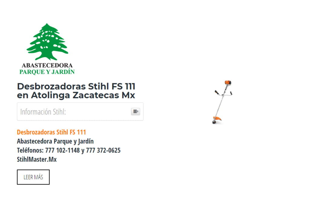 Desbrozadoras Stihl FS 111 en Atolinga Zacatecas Mx