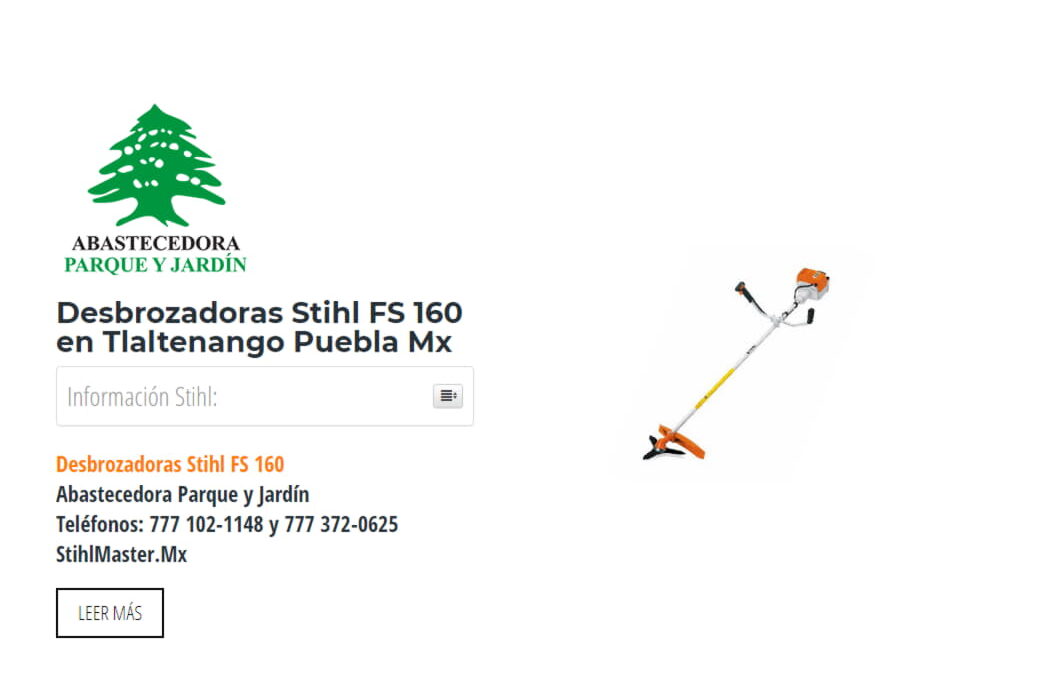 Desbrozadoras Stihl FS 160 en Tlaltenango Puebla Mx