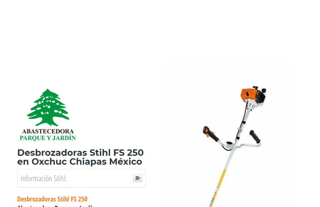 Desbrozadoras Stihl FS 250 en Oxchuc Chiapas México
