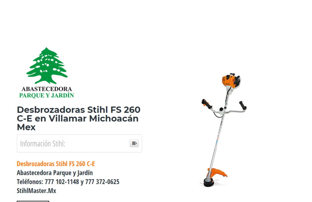 Desbrozadoras Stihl FS 260 C-E en Villamar Michoacán Mex