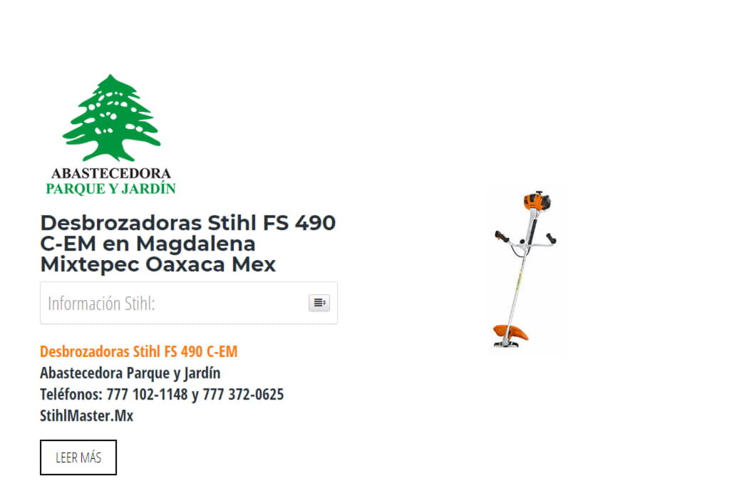 Desbrozadoras Stihl FS 490 C-EM en Magdalena Mixtepec Oaxaca Mex