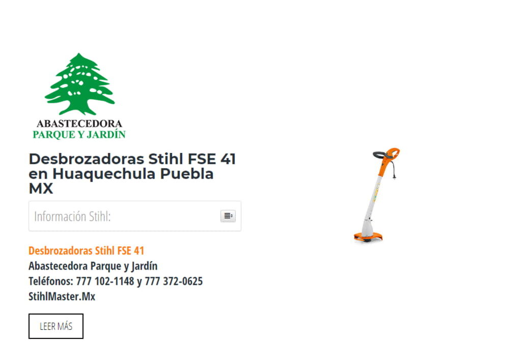 Desbrozadoras Stihl FSE 41 en Huaquechula Puebla MX