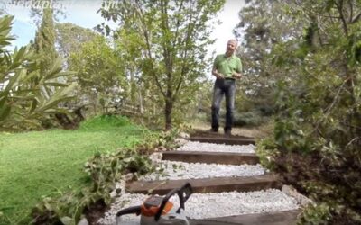 ESCALERA DE JARDÍN ¡HAZLO TÚ MISMO! (con motosierra Stihl a batería)