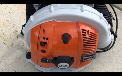 Stihl Br700 blower/sopladora stihl 700/soplando en la calle