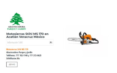 Motosierras Stihl MS 170 en Acatlán Veracruz México