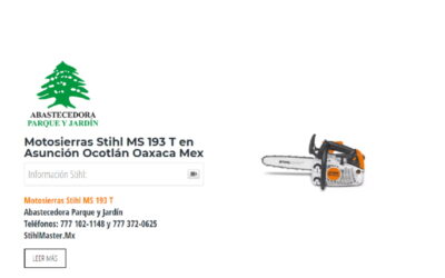 Motosierras Stihl MS 193 T en Asunción Ocotlán Oaxaca Mex