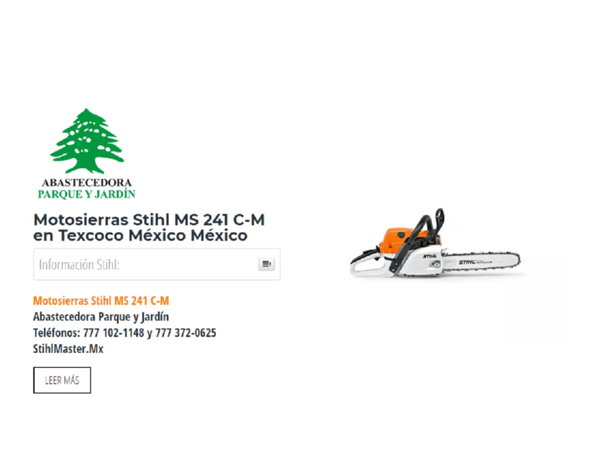 Motosierras Stihl MS 241 C-M en Texcoco México México