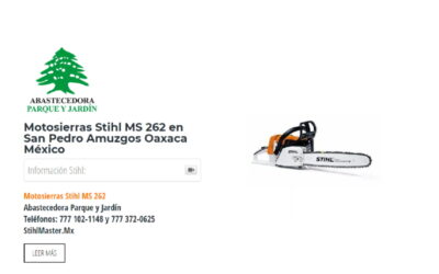 Motosierras Stihl MS 262 en San Pedro Amuzgos Oaxaca México