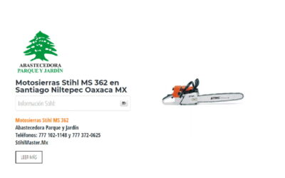 Motosierras Stihl MS 362 en Santiago Niltepec Oaxaca MX