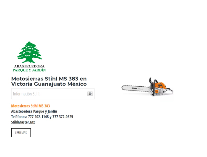Motosierras Stihl MS 383 en Victoria Guanajuato México