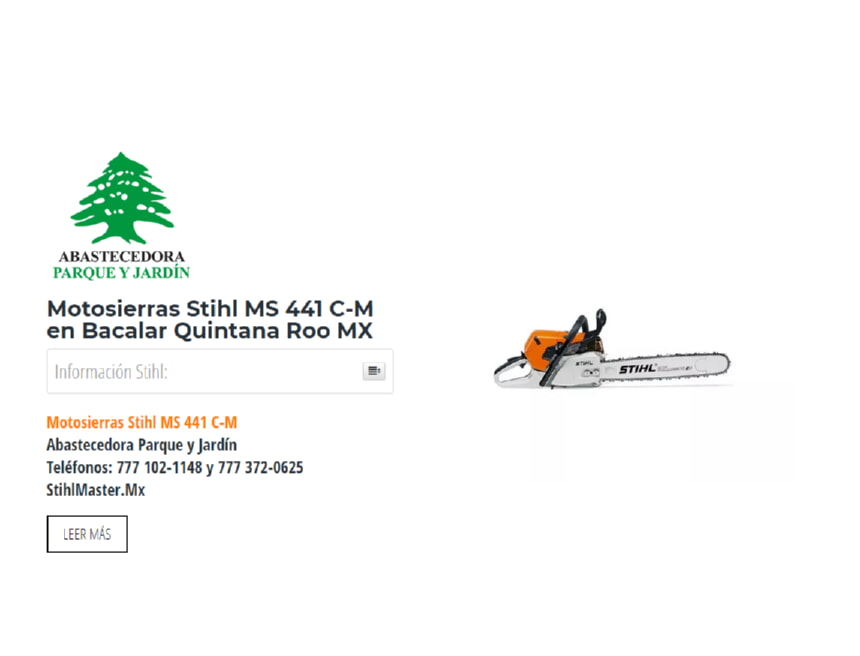 Motosierras Stihl MS 441 C-M en Bacalar Quintana Roo MX