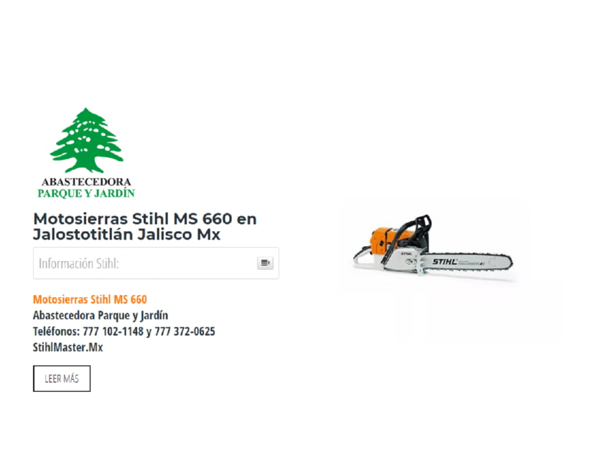 Motosierras Stihl MS 660 en Jalostotitlán Jalisco Mx