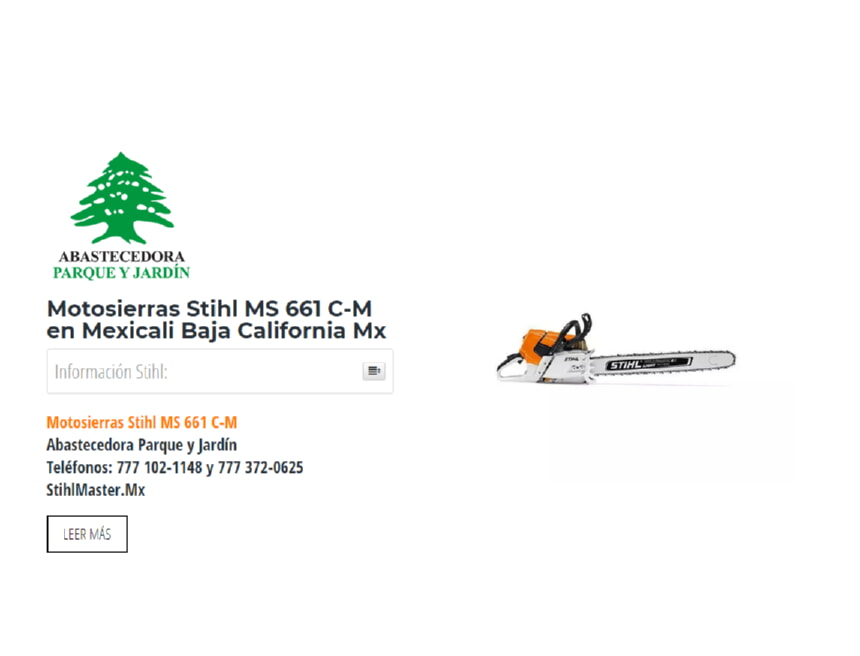 Motosierras Stihl MS 661 C-M en Mexicali Baja California Mx
