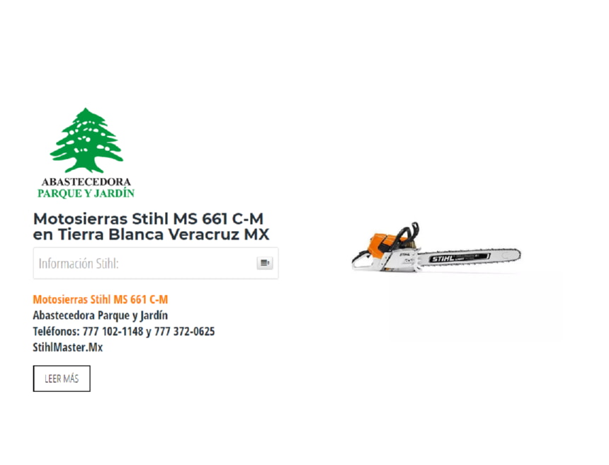 Motosierras Stihl MS 661 C-M en Tierra Blanca Veracruz MX