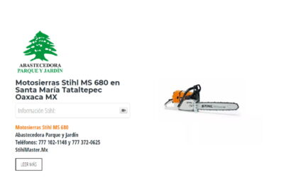 Motosierras Stihl MS 680 en Santa María Tataltepec Oaxaca MX