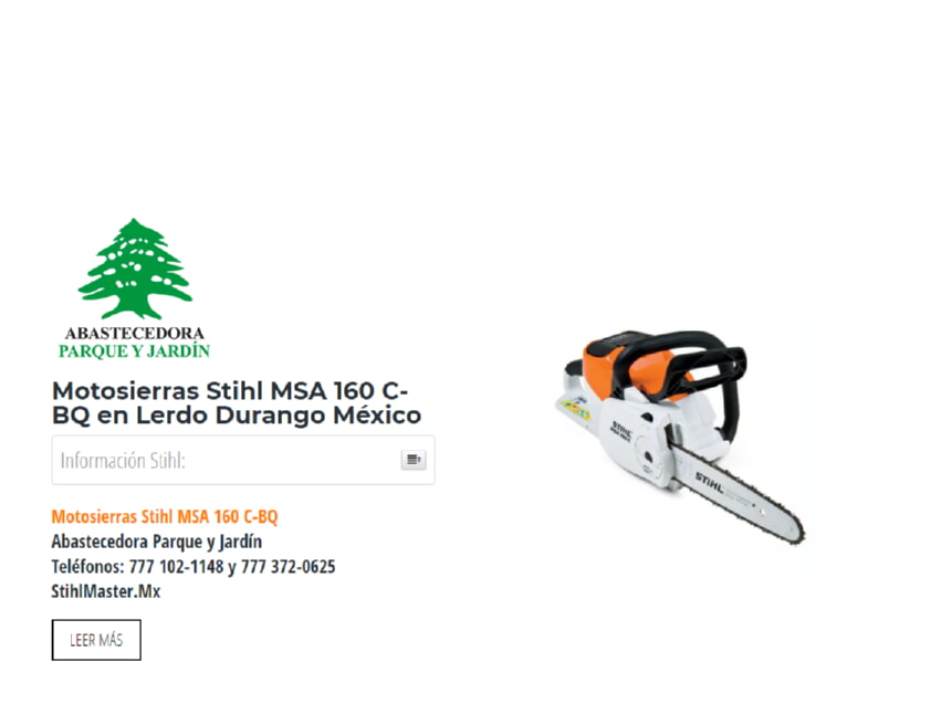 Motosierras Stihl MSA 160 C-BQ en Lerdo Durango México
