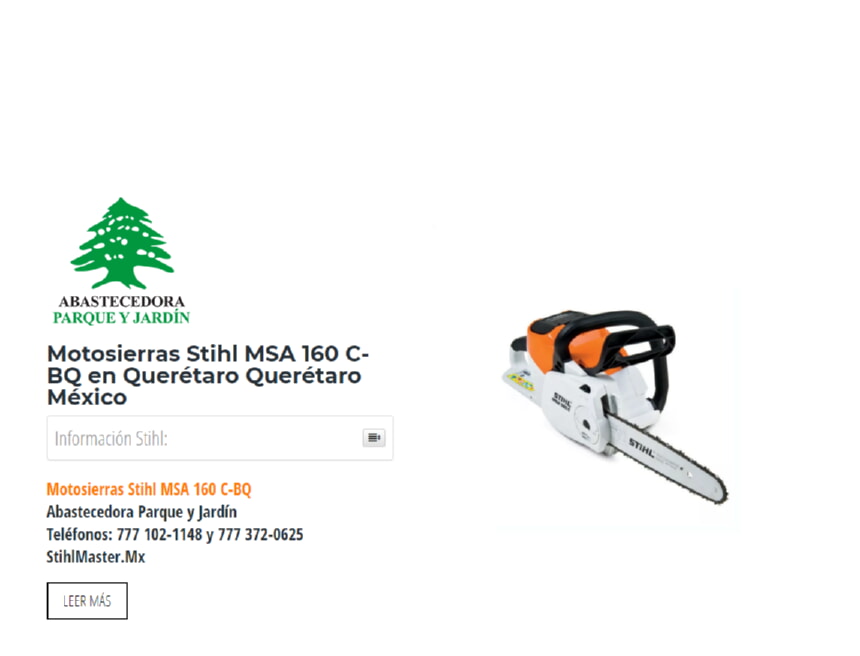 Motosierras Stihl MSA 160 C-BQ en Querétaro Querétaro México