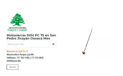 Motosierras Stihl PC 75 en San Pedro Jicayán Oaxaca Mex