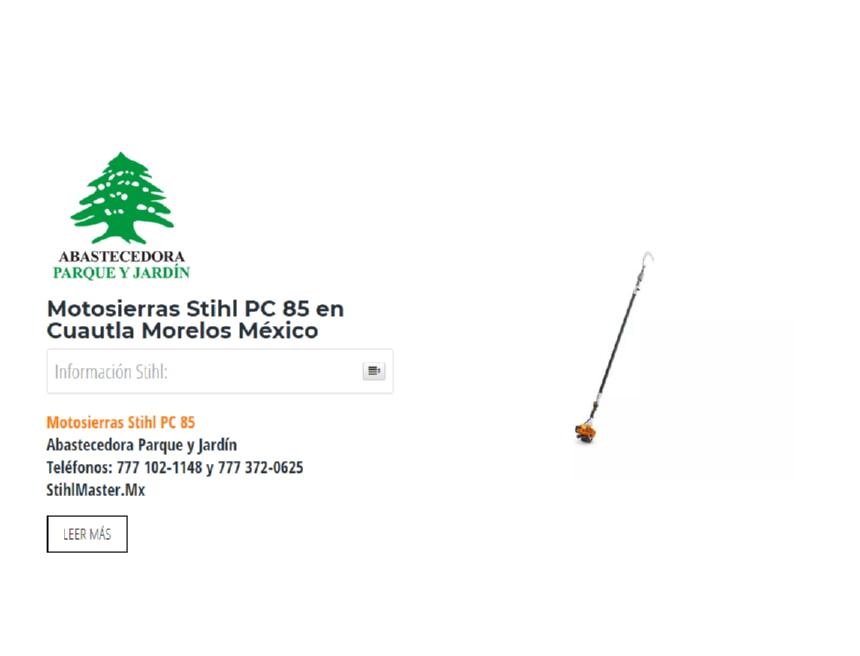 Motosierras Stihl PC 85 en Cuautla Morelos México