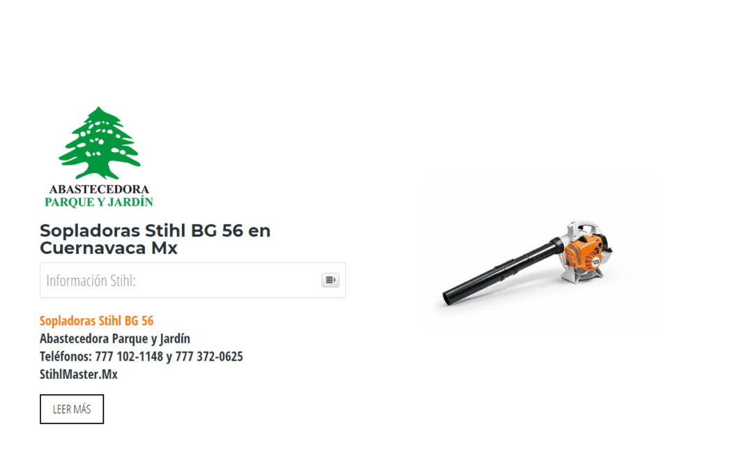 Sopladoras Stihl BG 56 en Cuernavaca Mx