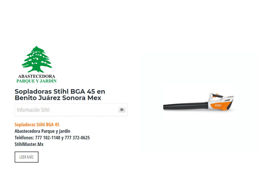 Sopladoras Stihl BGA 45 en Benito Juárez Sonora Mex