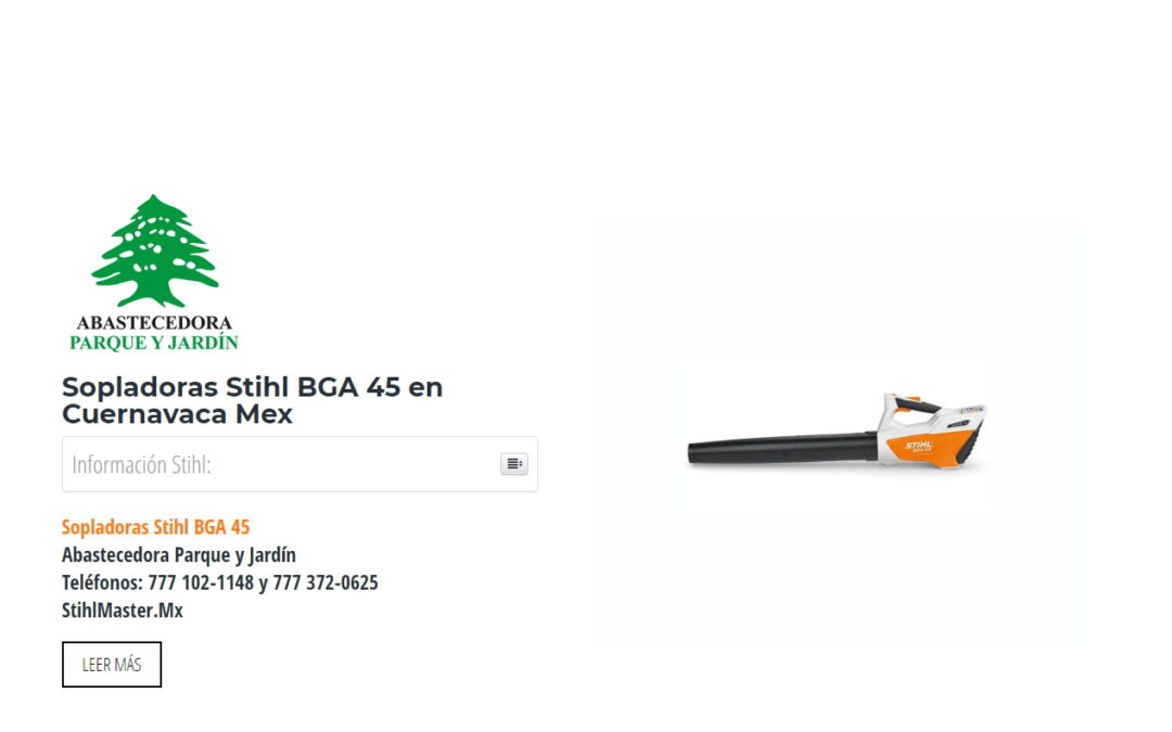 Sopladoras Stihl BGA 45 en Cuernavaca Mex