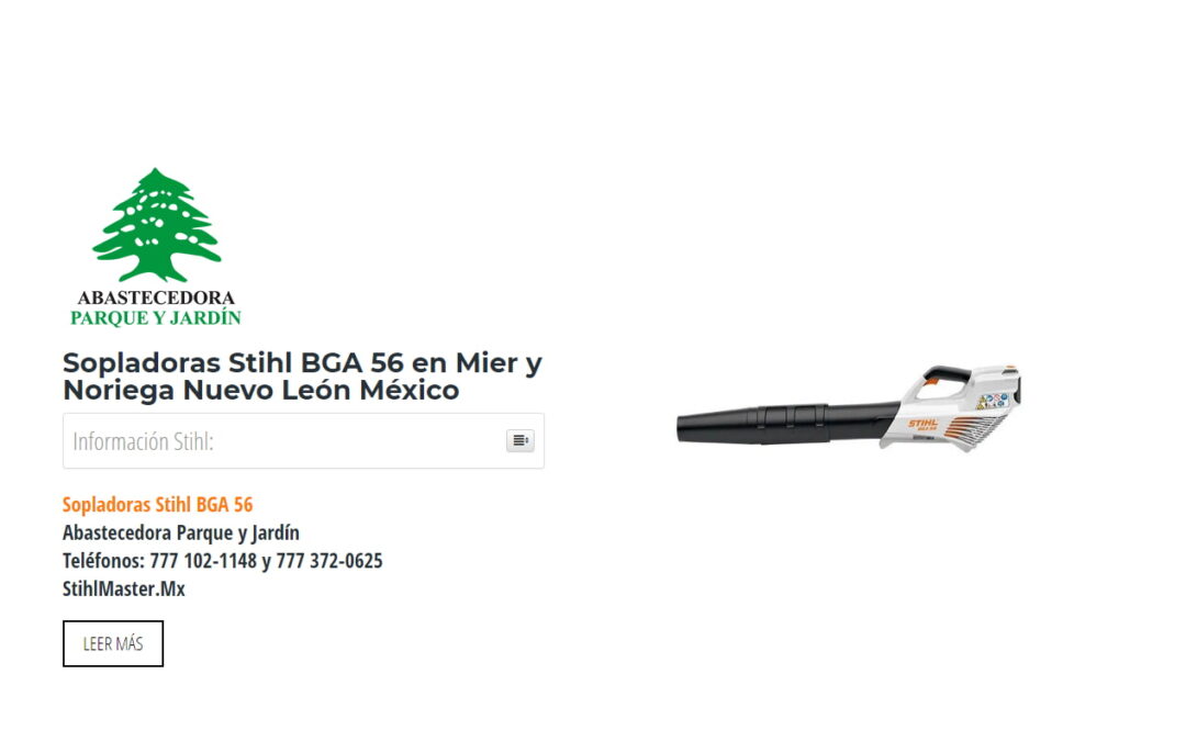 Sopladoras Stihl BGA 56 en Mier y Noriega Nuevo León México
