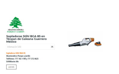Sopladoras Stihl BGA 85 en Técpan de Galeana Guerrero México
