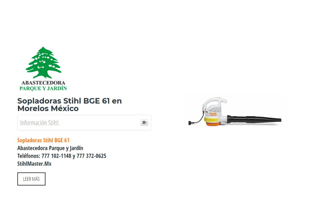 Sopladoras Stihl BGE 61 en Morelos México