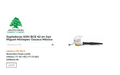 Sopladoras Stihl BGE 62 en San Miguel Mixtepec Oaxaca México