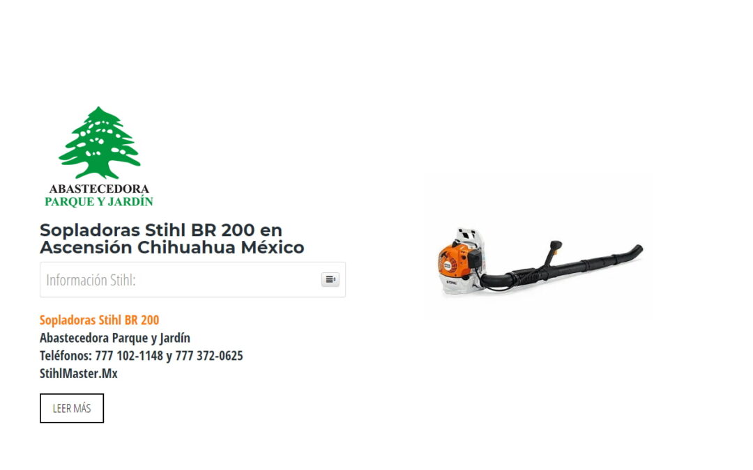 Sopladoras Stihl BR 200 en Ascensión Chihuahua México