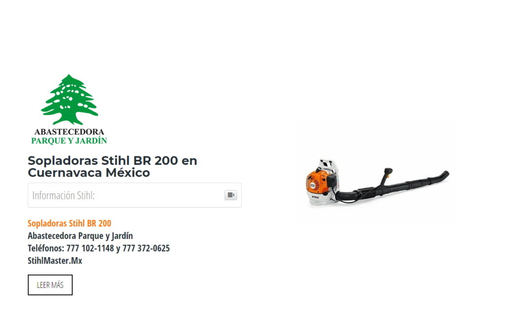 Sopladoras Stihl BR 200 en Cuernavaca México
