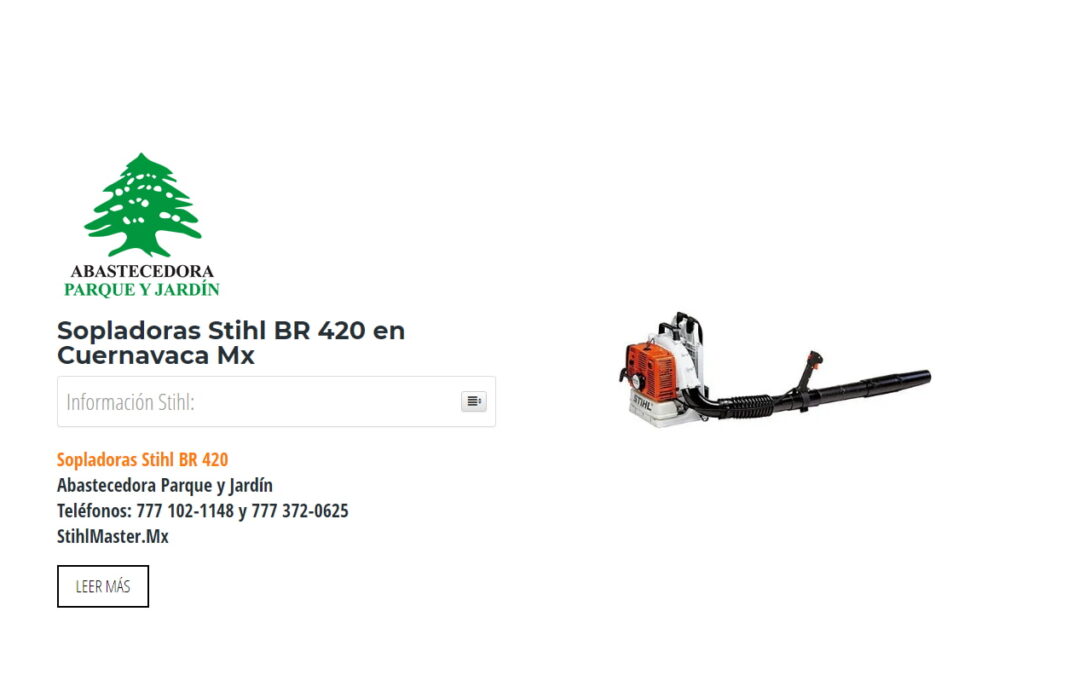 Sopladoras Stihl BR 420 en Cuernavaca Mx