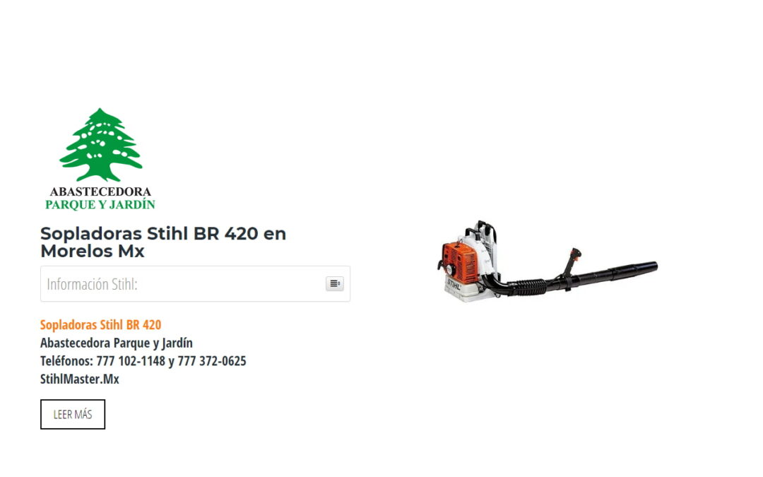 Sopladoras Stihl BR 420 en Morelos Mx