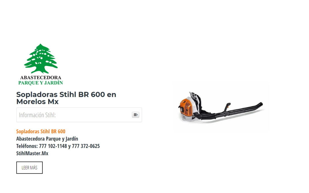 Sopladoras Stihl BR 600 en Morelos Mx