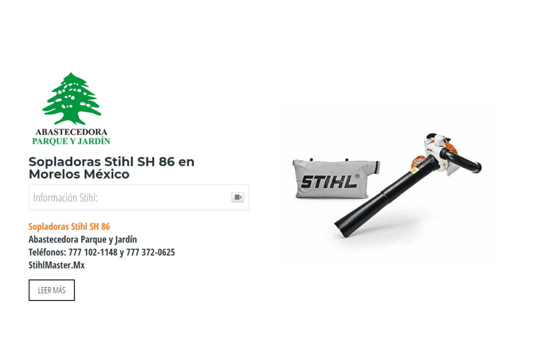 Sopladoras Stihl SH 86 en Morelos México