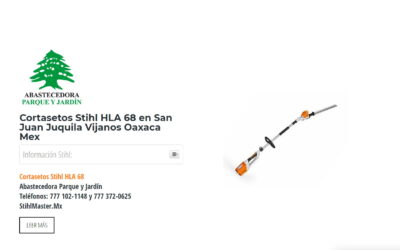 Cortasetos Stihl HLA 68 en San Juan Juquila Vijanos Oaxaca Mex
