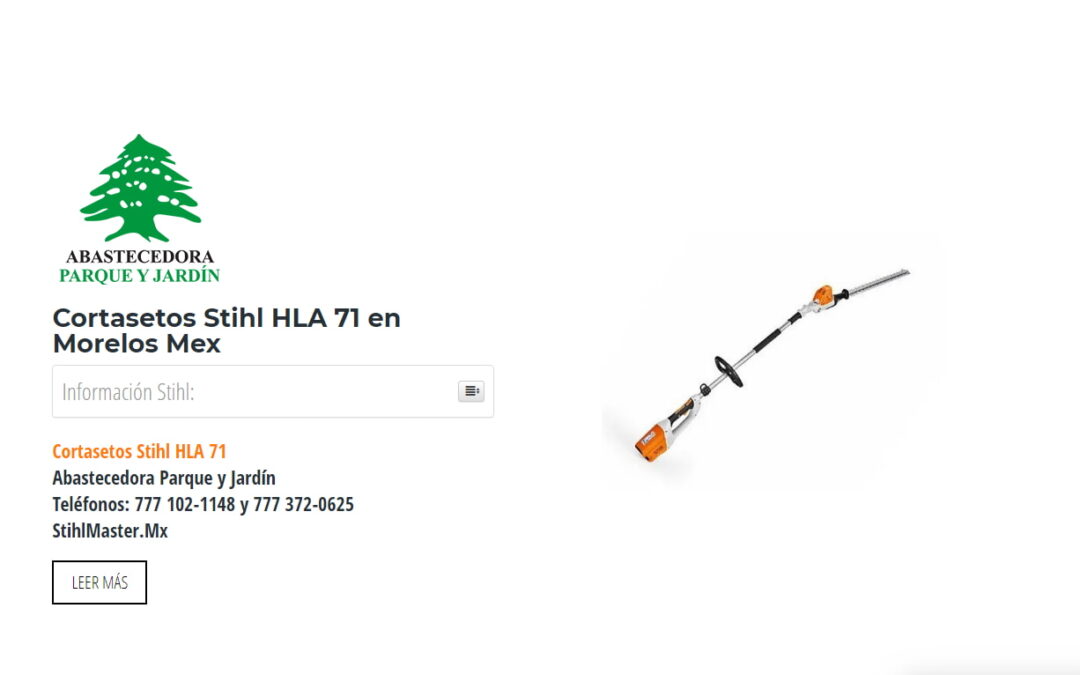 Cortasetos Stihl HLA 71 en Morelos Mex