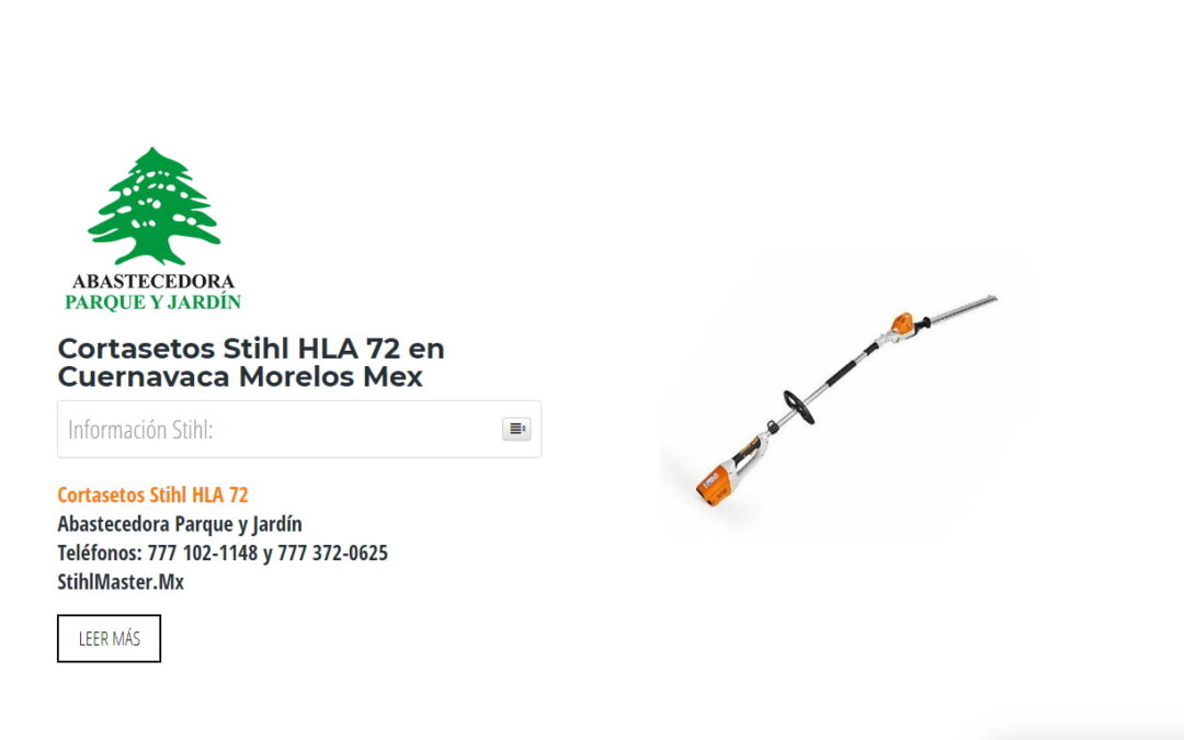 Cortasetos Stihl HLA 72 en Cuernavaca Morelos Mex