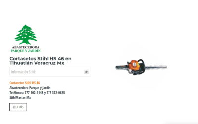 Cortasetos Stihl HS 46 en Tihuatlán Veracruz Mx