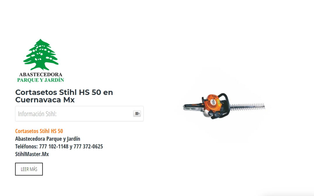 Cortasetos Stihl HS 50 en Cuernavaca Mx