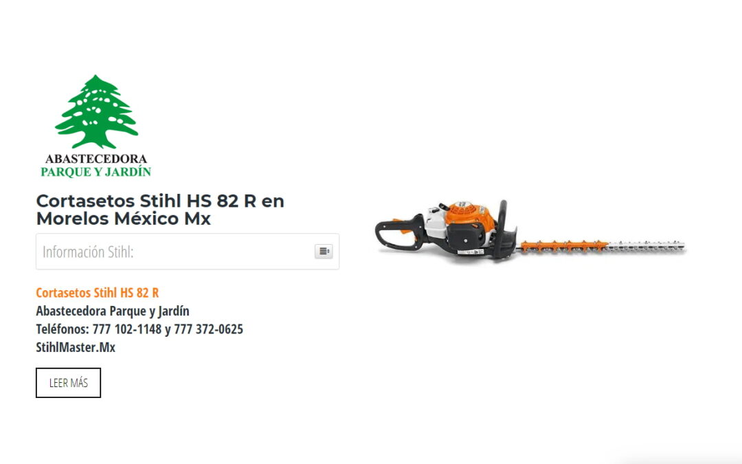 Cortasetos Stihl HS 82 R en Morelos México Mx
