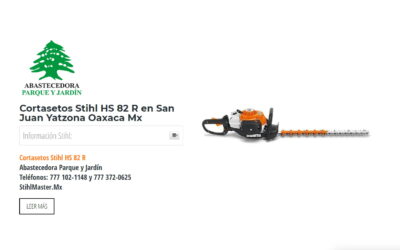 Cortasetos Stihl HS 82 R en San Juan Yatzona Oaxaca Mx