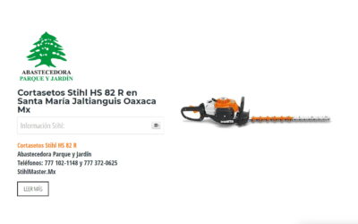 Cortasetos Stihl HS 82 R en Santa María Jaltianguis Oaxaca Mx