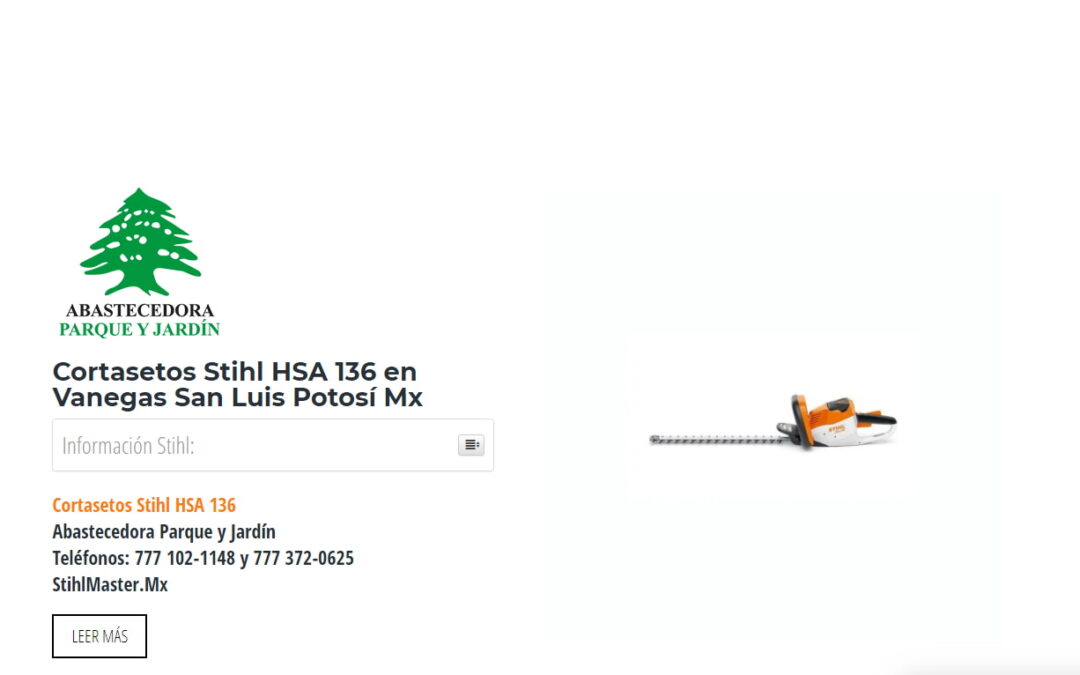 Cortasetos Stihl HSA 136 en Vanegas San Luis Potosí Mx