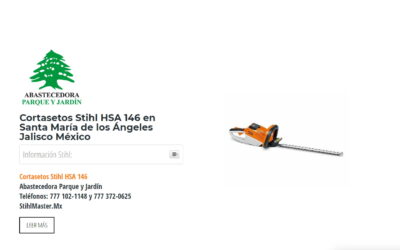 Cortasetos Stihl HSA 146 en Santa María de los Ángeles Jalisco México