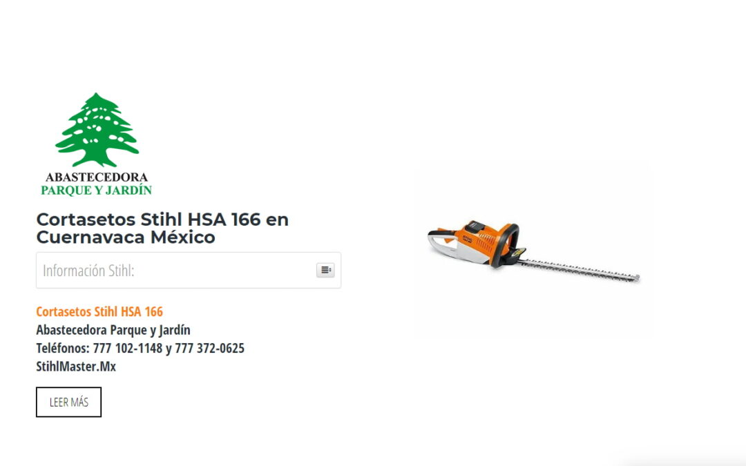 Cortasetos Stihl HSA 166 en Cuernavaca México