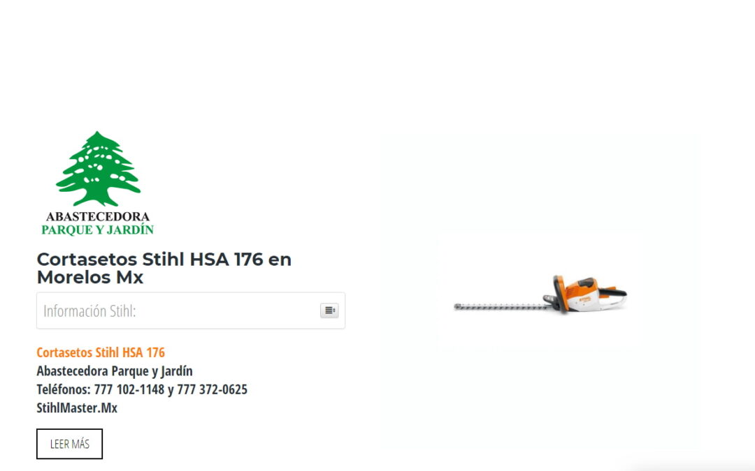 Cortasetos Stihl HSA 176 en Morelos Mx
