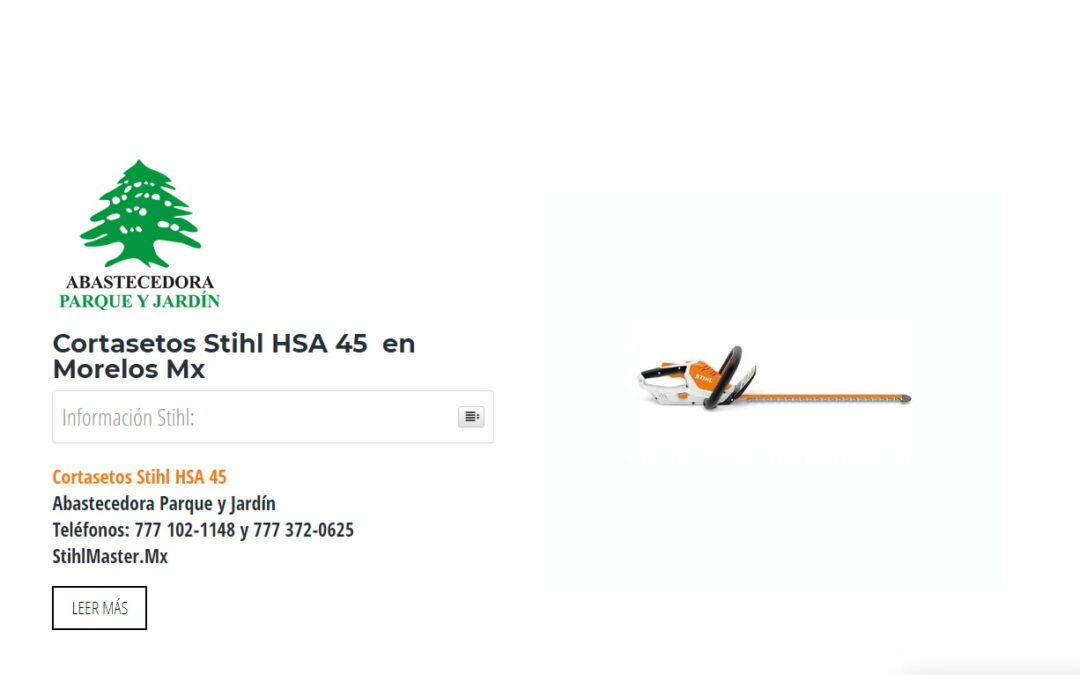 Cortasetos Stihl HSA 45  en Morelos Mx